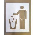 image Трафарет не мусорить