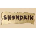 image Шильд "Shendrik" на золотистому пластику