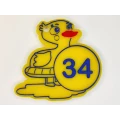 image Брелок для ключа акриловый "34"